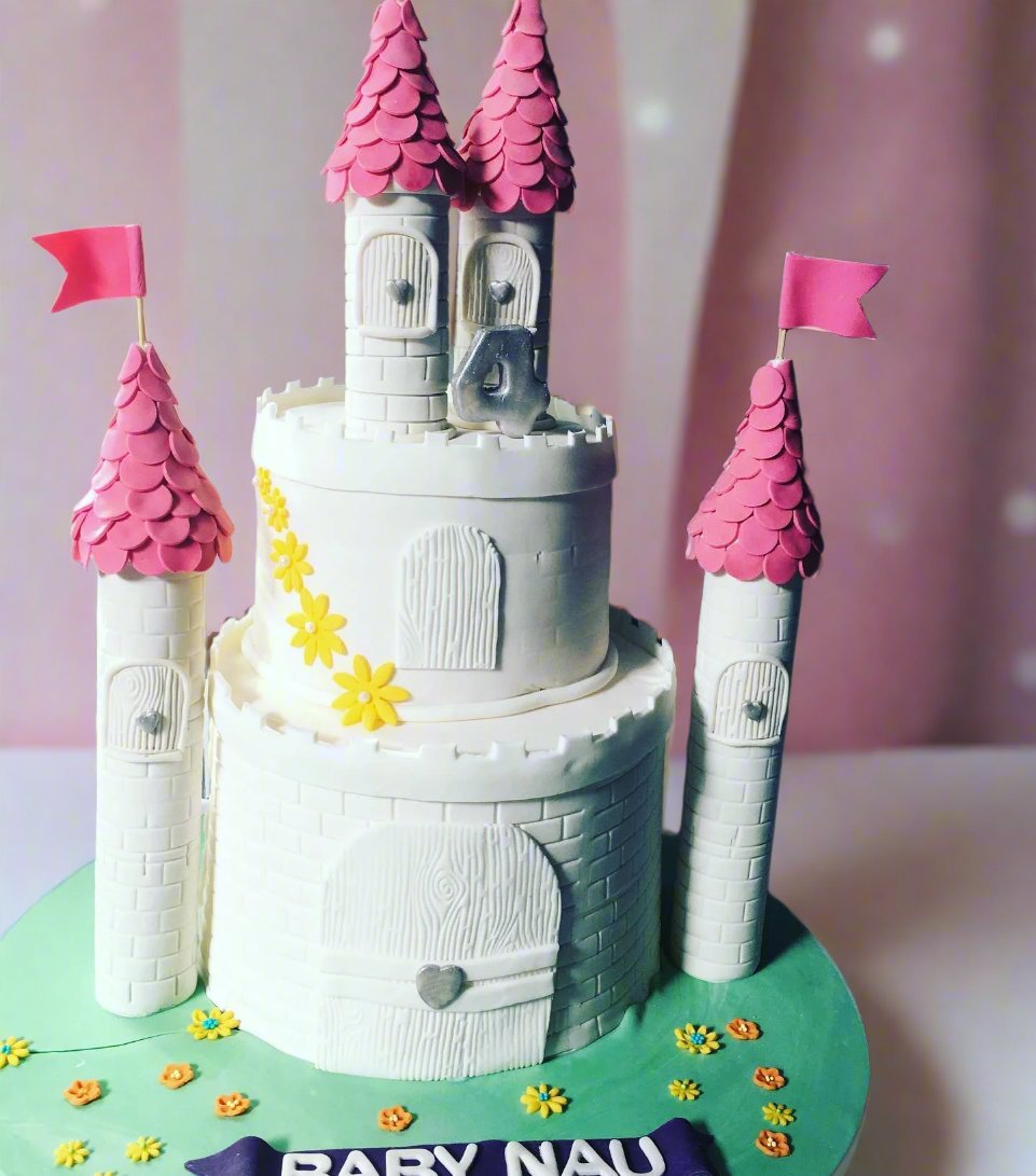 Princess' Castle Cake