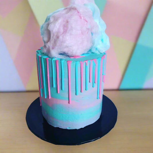 Fairy Floss Drip Cake