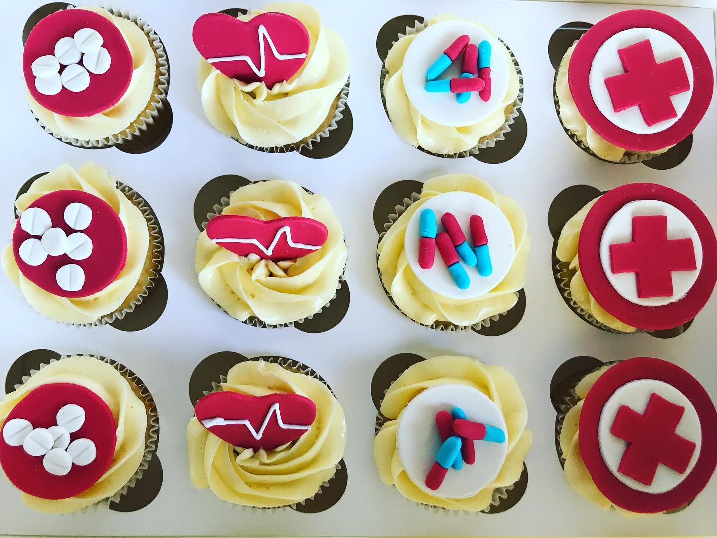 First Aid Cupcakes