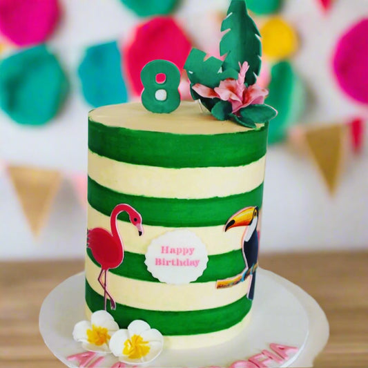 Hawaiian Striped Cake