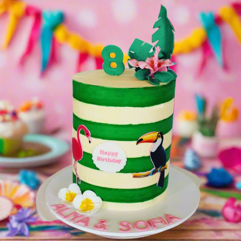 Hawaiian Striped Cake