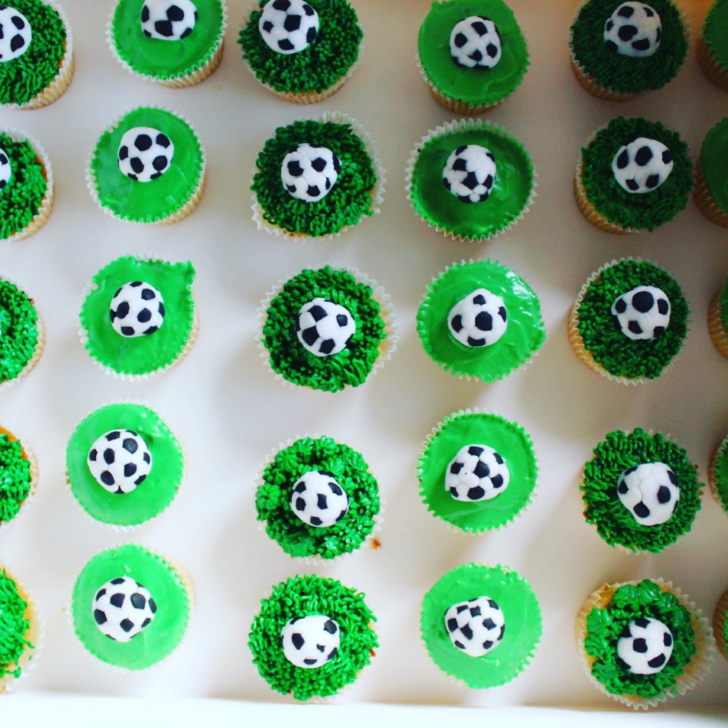 Soccer Cupcakes