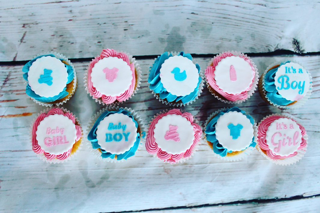 Gender Reveal Cupcakes