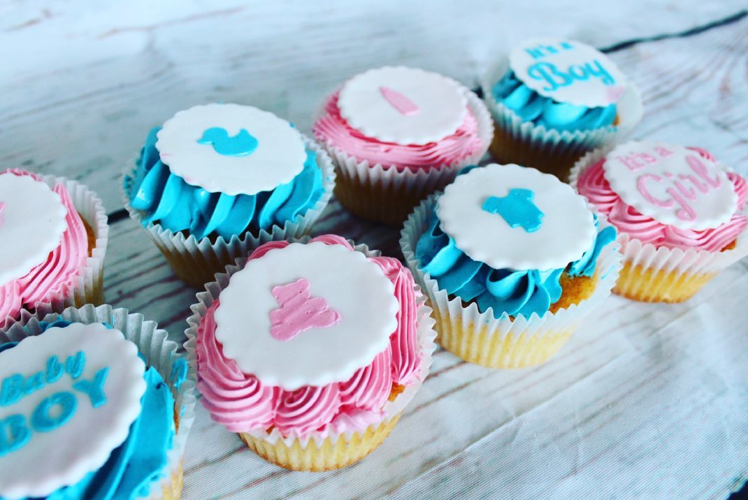 Gender Reveal Cupcakes