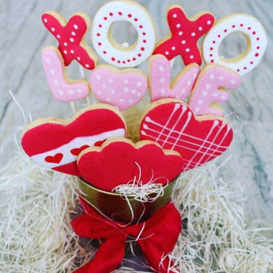 Valentines Cookie Basket