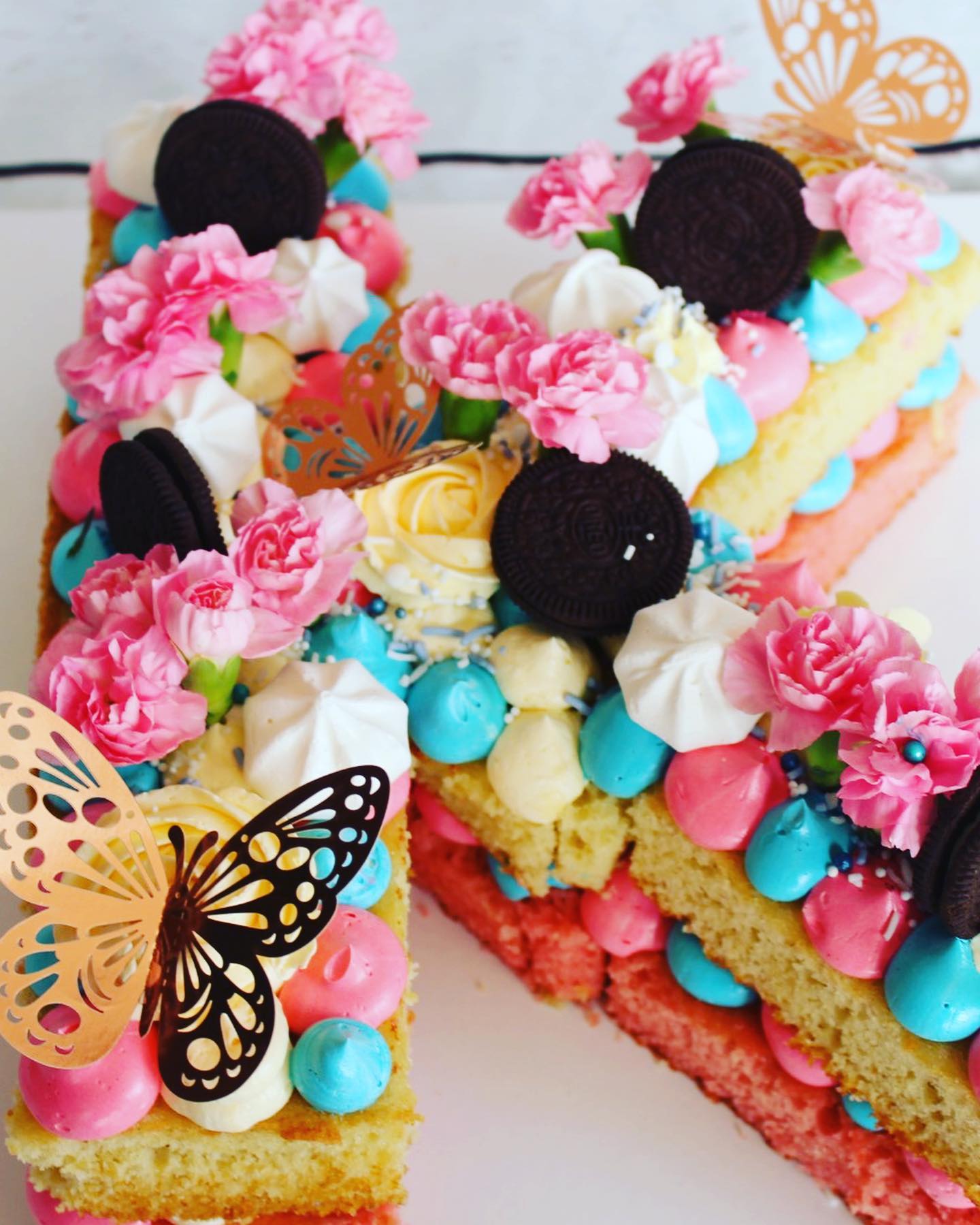Letter K cake
