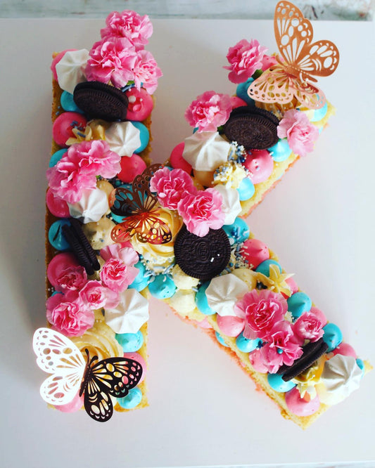 Letter K cake