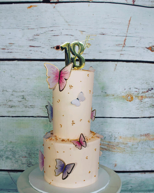 Butterfly tiered Cake