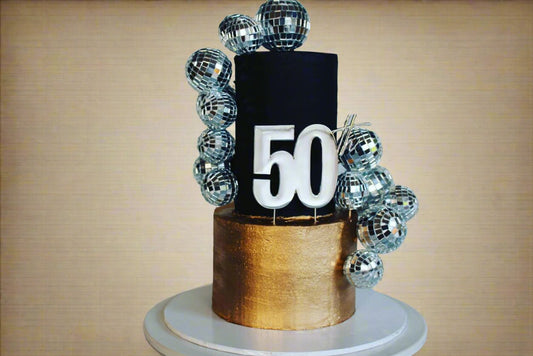 Disco Themed Tiered Cake