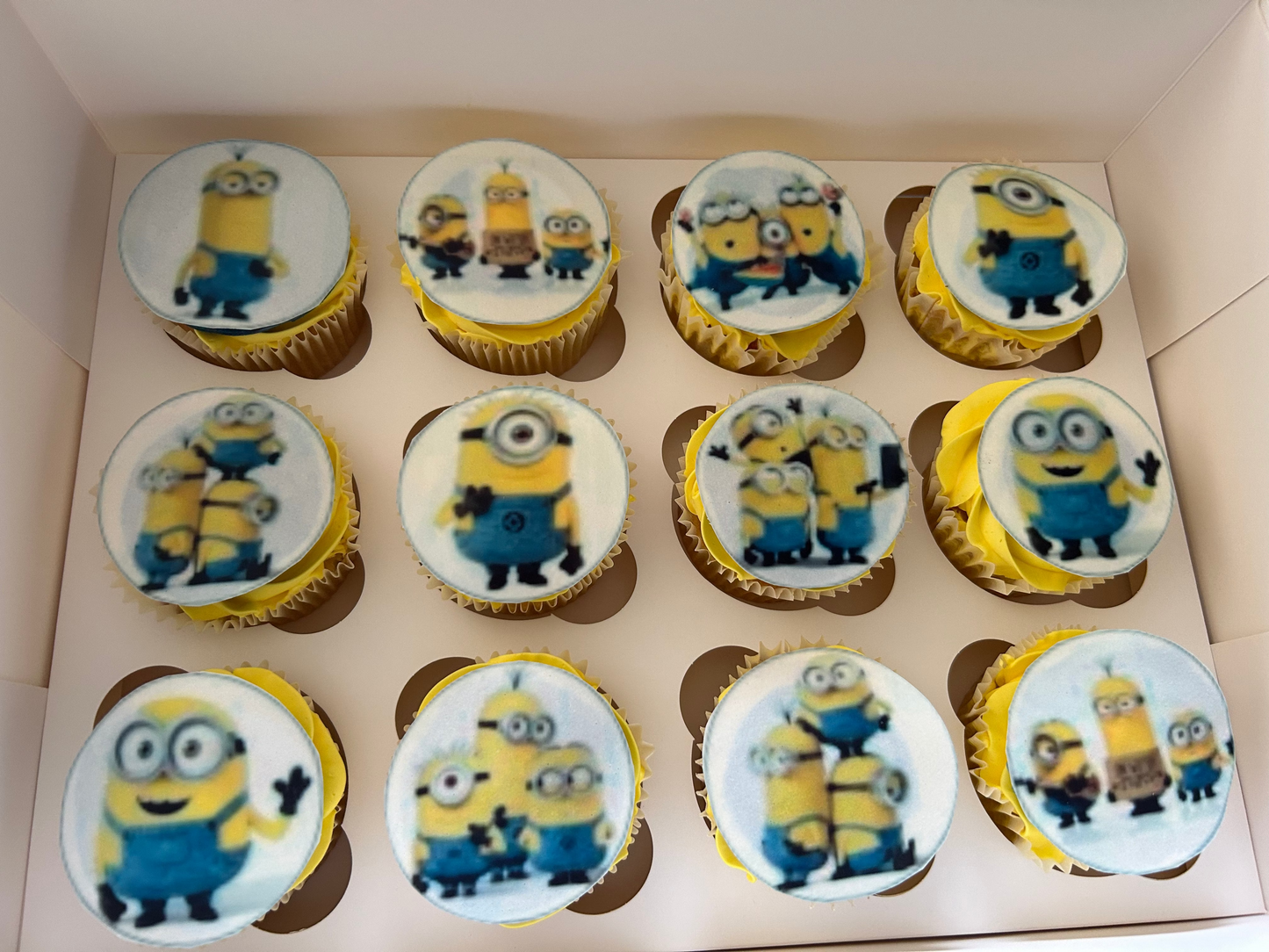 Minion Edible Image Cupcakes