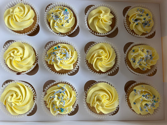Swirl Sprinkle cupcakes