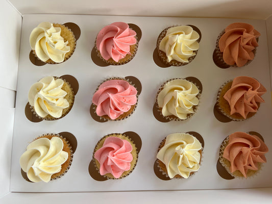 Mini swirl cupcakes