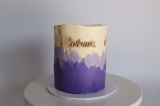 Purple shaded cake