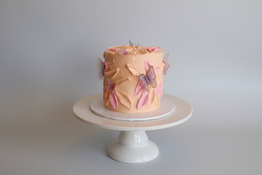 Butterfly Flower Cake