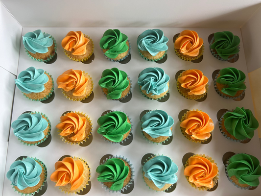 Mini Swirl Cupcakes