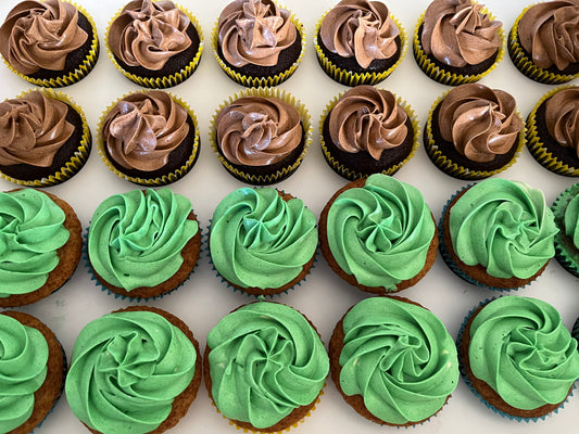 Half & Half  Swirl Cupcakes