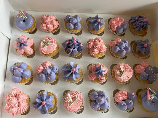 Gender Reveal Mini Cupcakes