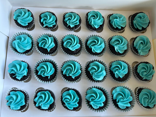 Mini Eggless Chocolate Cupcakes