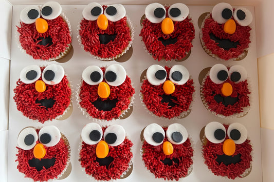 Elmo Cupcakes