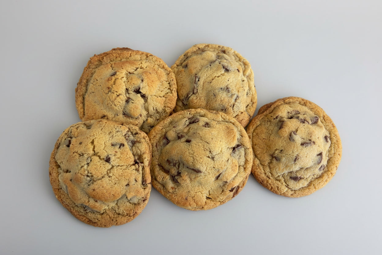 Eggless Chocolate Chunk Cookies